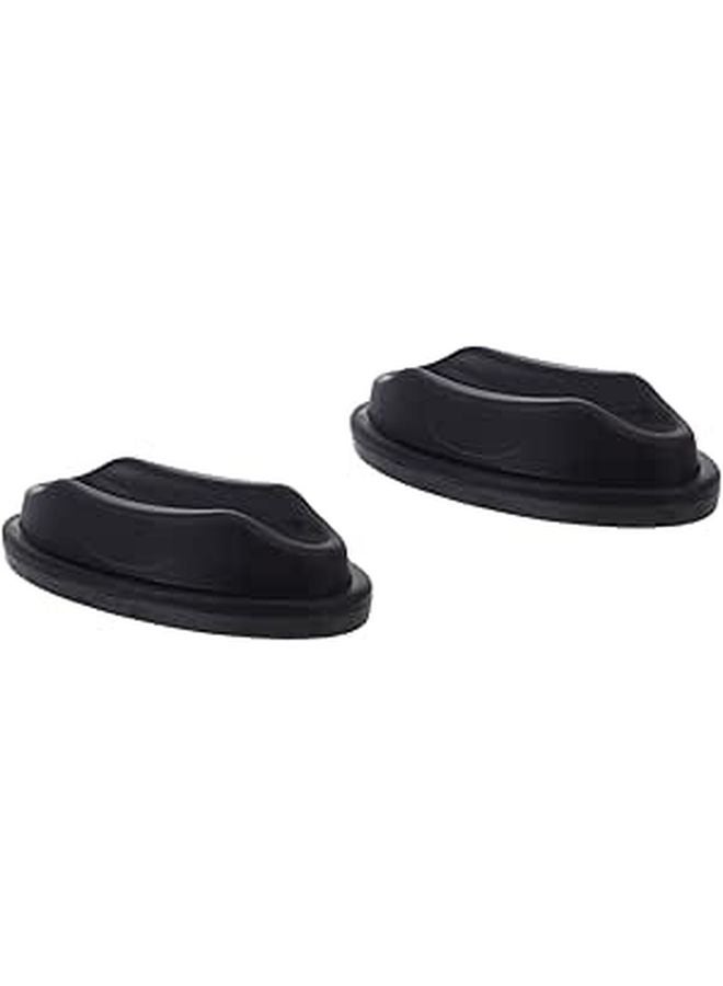 2 Pcs Bike Front Wheel Riser Block Pad for Indoor Trainer Stabilizer Black - Image 1