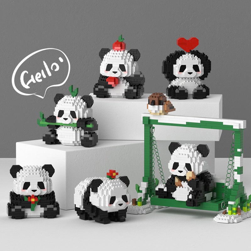 Panda Building Blocks Set - Educational DIY Toy - Image 1