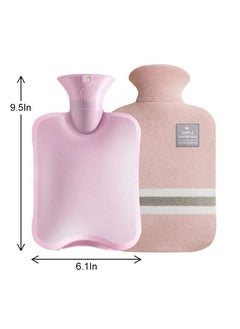 KASTWAVE Small Hot Water Bag with Knitted Cover 1L Large Capacity Bag Removable and Washable Soft  - Image 2