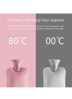 KASTWAVE Small Hot Water Bag with Knitted Cover 1L Large Capacity Bag Removable and Washable Soft  - Image 3