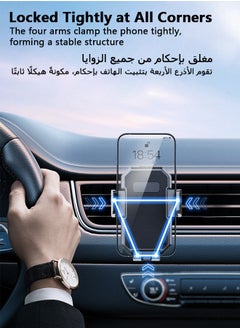 جورفنت حامل الهاتف المحمول للسيارة، حامل الهاتف المحمول المضاد للاهتزاز بتصميم قفل من السيليكون، سهل التركيب، متوافق مع جميع الهواتف  - Image 3