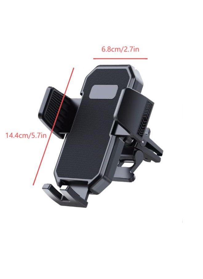 Jourvent - Car Mobile Phone Holder, Anti-shake Mobile Phone Holder with Silicone Lock Design, Easy to Install, Compatible with All Phones - Image 1