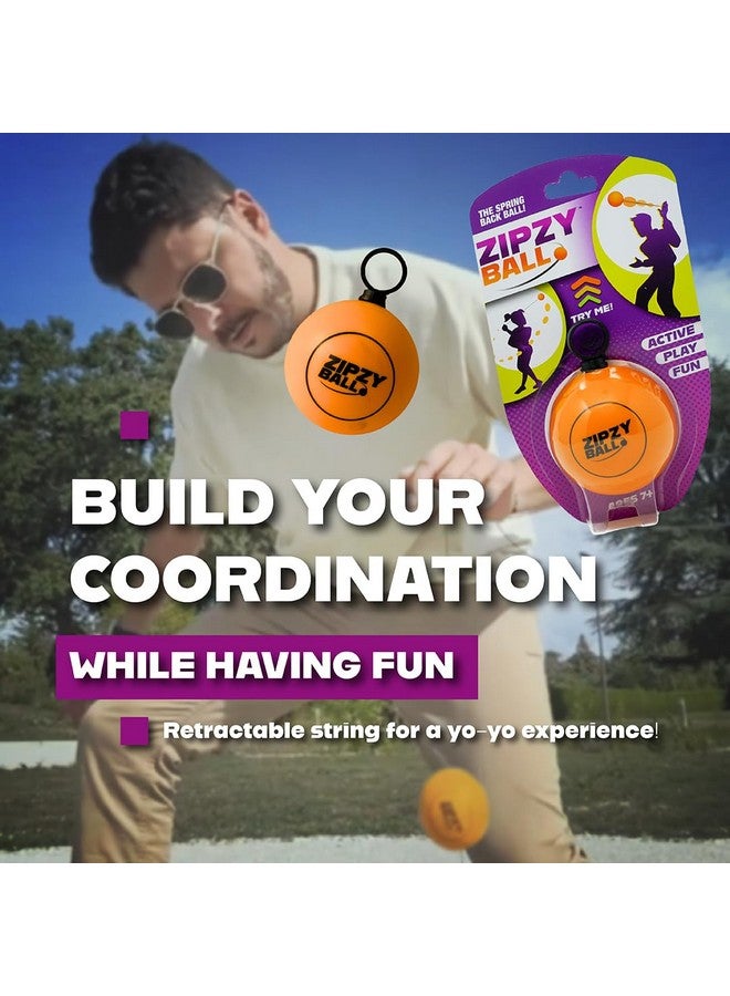 blue orange جديد! كرة ضغط للتسلية للأيدي، ألعاب رياضية لذوي الاحتياجات الخاصة، لعب نشط فردي، تدريب رمي والتقاط للأطفال، المراهقين، والبالغين، هدية حفلة، فكرة هدية، زيبي زبال من ألعاب بلو أورانج - Image 2