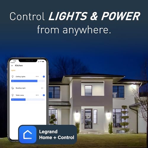 Legrand Radiant WNRL43LA Wireless Smart Switch with Netatmo SleepWake Compatible with Alexa Google Assistant Apple HomeKit Light Almond 1 Count - Image 3