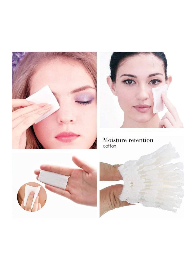 Captaintech Makeup Remover Pads, 222pcs 100% Pure Cotton Pads, Three-layer Thickened Cotton for Cosmetic, Sensitive Skin, Nail, and Personal Care, Save Water Soft Gentle Makeup Tools, Disposable Face Towel  - Image 2