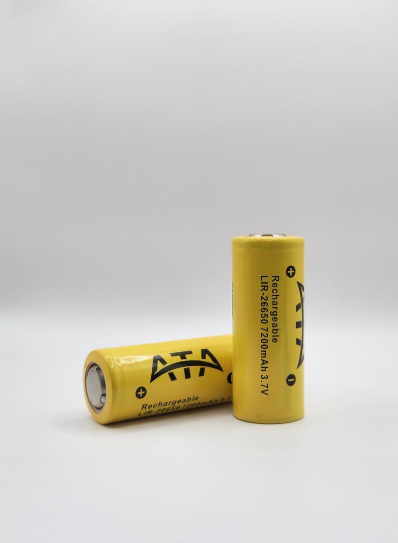 ATA 26650 RECHARGEABLE BATTERY 7200MAH 3.7V - Image 2