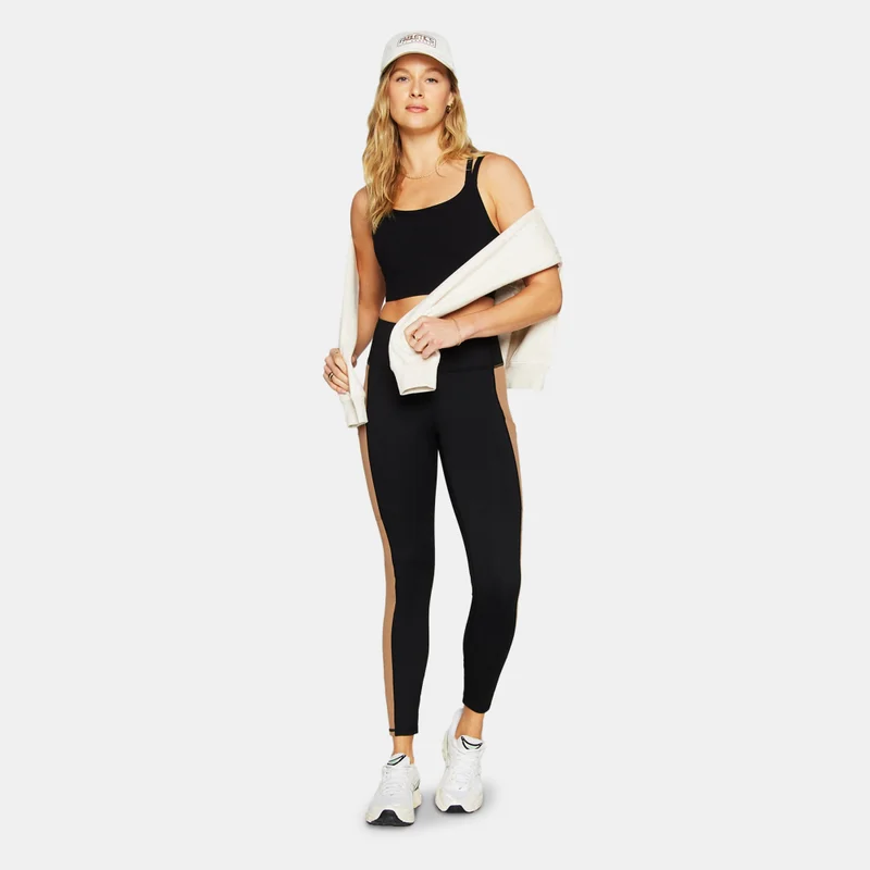 Fabletics Black Women's Principal Longline Medium-Support Training Sports Bra for Women | Best Price UAE