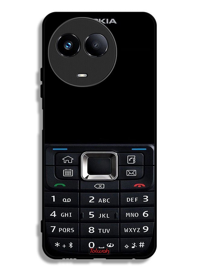 Tolwak Realme 11 5G Protective Case Cover Old Phone Pattern - Image 1