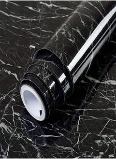 Goolsky Goolsky 0.5m Marble Pattern Water-resistant Moistureproof Removable Self Adhesive Wallpaper Peel &  PVC Wall Stickers for Living Room Bathroom Kitchen Countertop  - Image 1