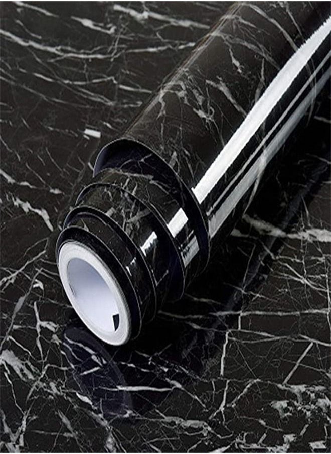 Goolsky Goolsky 0.5m Marble Pattern Water-resistant Moistureproof Removable Self Adhesive Wallpaper Peel &  PVC Wall Stickers for Living Room Bathroom Kitchen Countertop  - Image 1