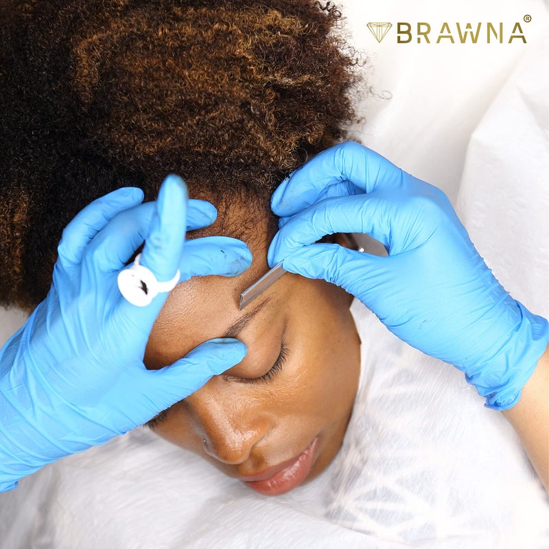 BRAWNA PMU Supplies Eyebrow Razor Blades - Stainless Steel Single Edge Razor Blades - Eyebrow Pencil Shaper - Duckbill - Shape Pencil Sharpening Tool for Waterproof Peel Off Pencils - 10 Pck - Image 5