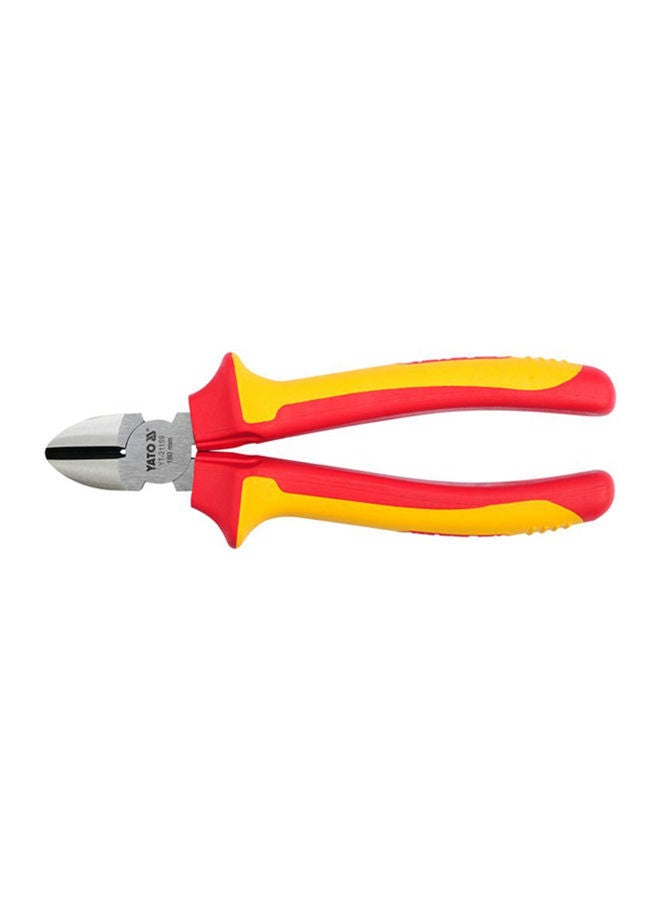 NIBEMINENT Insulated Side Cutting Plier 180mm VDE-1000V YT-21159 Silver/Yellow/Red 178x180millimeter - Image 1