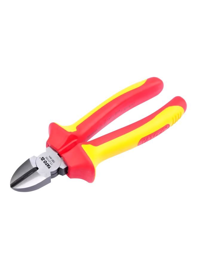 NIBEMINENT Insulated Side Cutting Plier 180mm VDE-1000V YT-21159 Silver/Yellow/Red 178x180millimeter - Image 3
