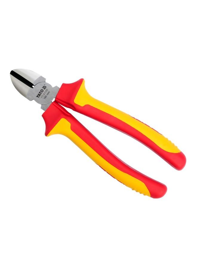 NIBEMINENT Insulated Side Cutting Plier 180mm VDE-1000V YT-21159 Silver/Yellow/Red 178x180millimeter - Image 5