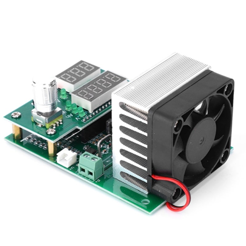 Electronic Load Aging Battery Capacity Tester Module 60W 9.99A CC Mode with Temperature Control Stepless Variable Speed Fan - Dual NMB Ball Bearing High Speed Fan for Power Adapter Automatic Aging Cab - Image 3