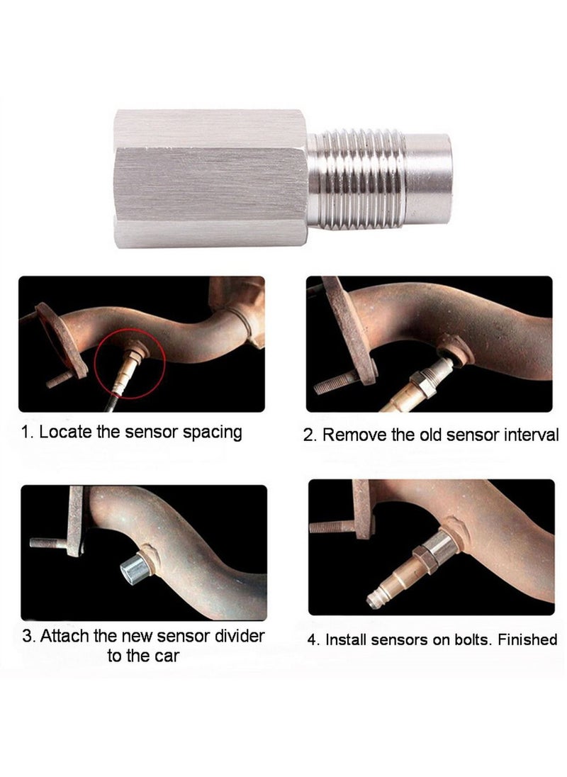 RATSAW - Universal Car Oxygen Sensor Spacer with Filter  Engine Light Adapter Bung for Exhaust and Catalytic Converter Fix - Image 1