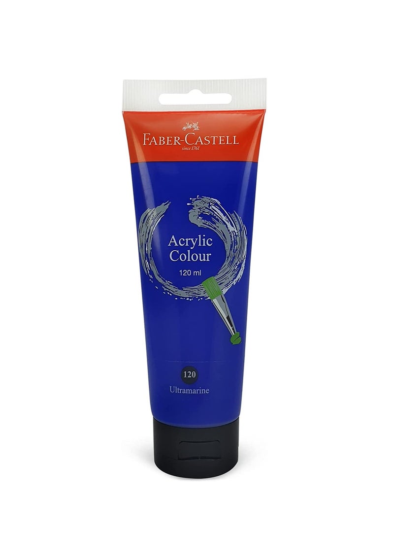 FABER-CASTELL Faber-Castell Acrylic Colour Paint 120 ml Tube Ultrmarine  - Image 1