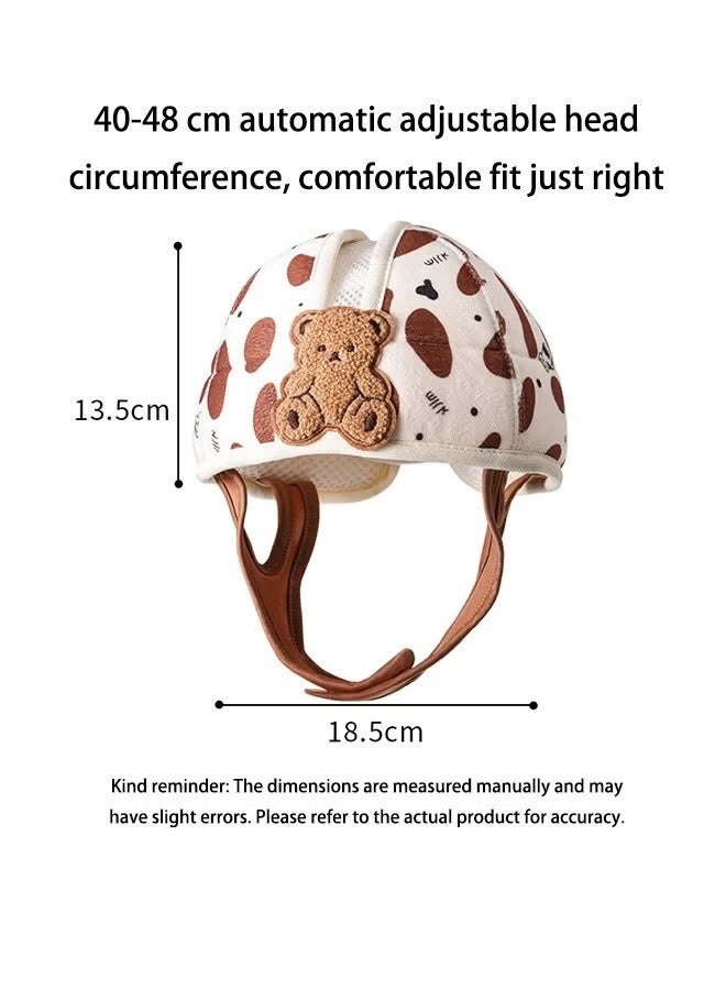 Baby Anti-collision Head Protector Cap, Breathable Adjustable Toddler Safety Head Cushion Bonnet, Shock Absorbing Soft Head Guard for 6 Months - 6 Years Boys Girls - Image 2