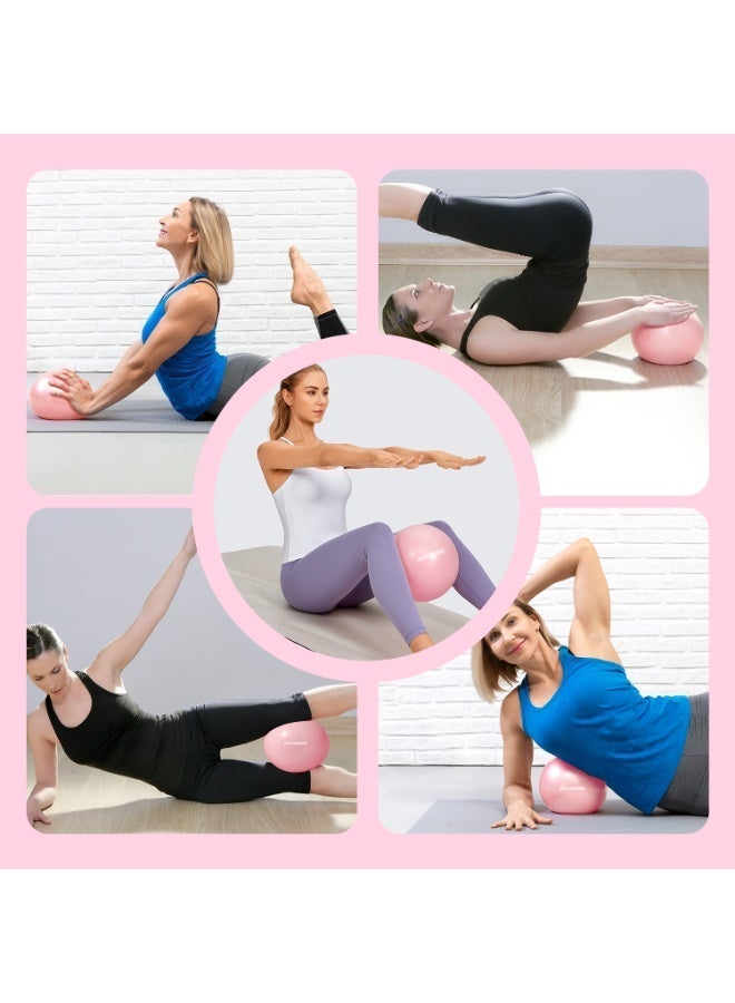 12-Piece Pilates Ring Set with Leg Thigh Massager – Yoga Fitness Magic Circle, 9.8-Inch Fitness Ball, Resistance Band, Pilates Equipment Accessories for Home Gym, Body Shaping, Fitness Gift - Image 5