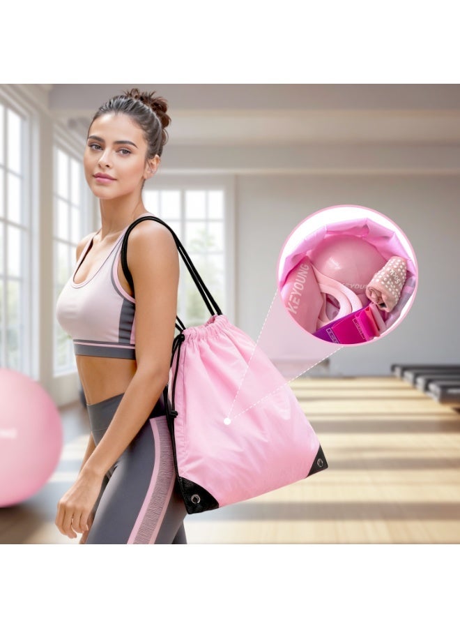 12-Piece Pilates Ring Set with Leg Thigh Massager – Magic Circle, 9.8-Inch Ball & Resistance Band - Image 5