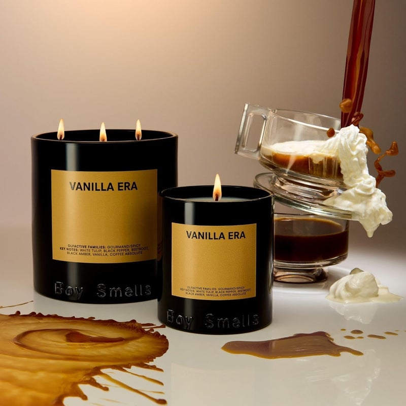 Boy Smells - Vanilla Era Scented Candles for Men and Women - 27 oz - Soy, Coconut Wax Candle Blend - Aromatic Candles for Home with Black Amber, Coffee, Incense - 100-Hour Burn - Cotton Wick - Image 4