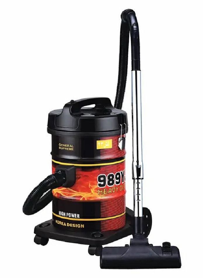 GENERAL SUPREME Drum Type Vacuum Cleaner 1600 W, Dust Bag Capacity 21 L