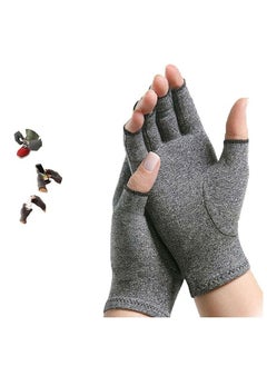 Muyixin Fit Arthritis Hand Compression Gloves Rheumatoid Tendonitis Fingerless Gloves for Computer Typing and Daily work Compression Gloves for Pain Relief  - Image 2