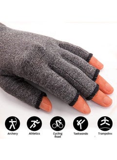 Muyixin Fit Arthritis Hand Compression Gloves Rheumatoid Tendonitis Fingerless Gloves for Computer Typing and Daily work Compression Gloves for Pain Relief  - Image 5