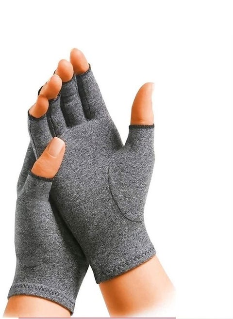 Fit Arthritis Hand Compression Gloves Rheumatoid Tendonitis Fingerless Gloves for Computer Typing and Daily work Compression Gloves for Pain Relief