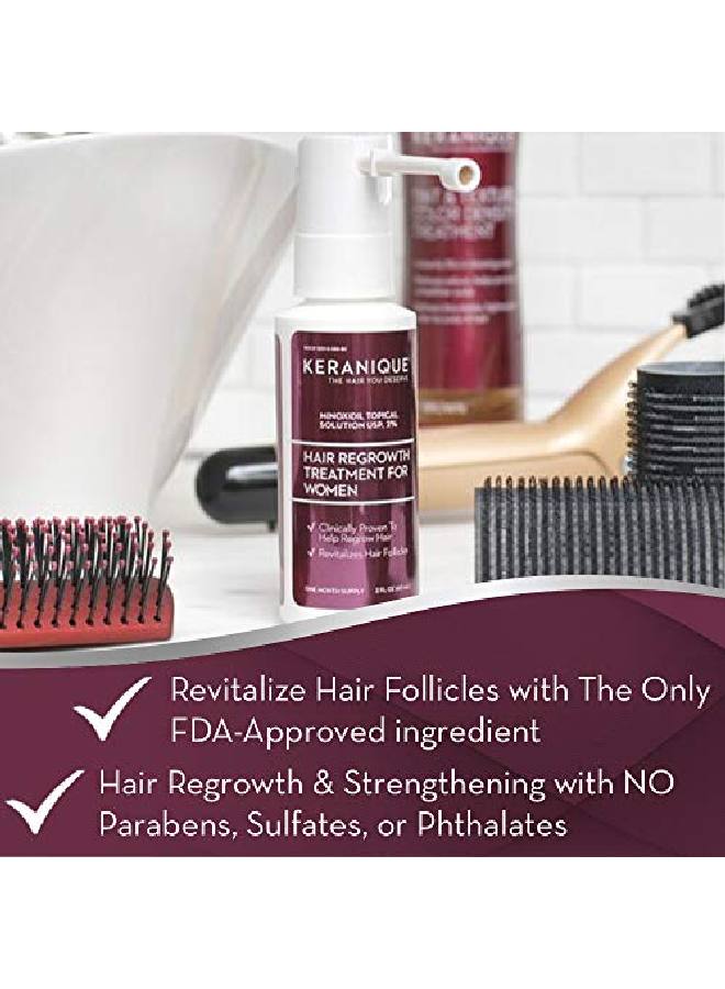 Keranique Hair Regrowth Treatment Extended Nozzle Sprayer 2% Minoxidil (3 Pack)  - Image 3