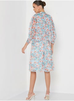 Raishma Printed Overlay Dress  - Image 2