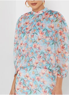 Raishma Printed Overlay Dress  - Image 3