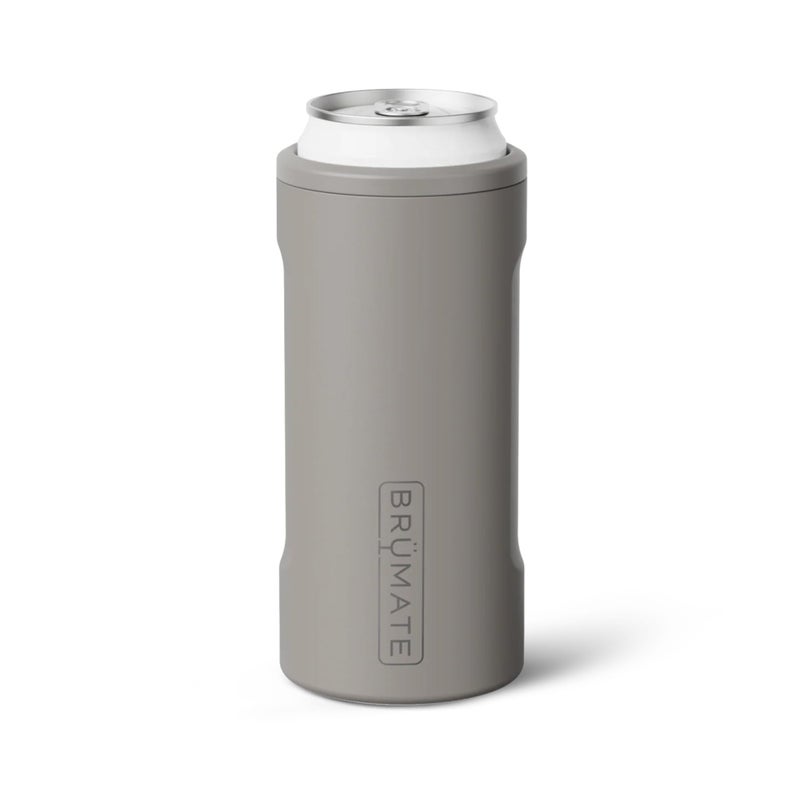 BrÃ¼Mate BrMate Hopsulator Slim Can Cooler Insulated for 12oz Slim Cans Skinny Can Insulated Stainless Steel Drink Holder for Hard Seltzer Beer Soda and Energy Drinks Mocha - Image 2