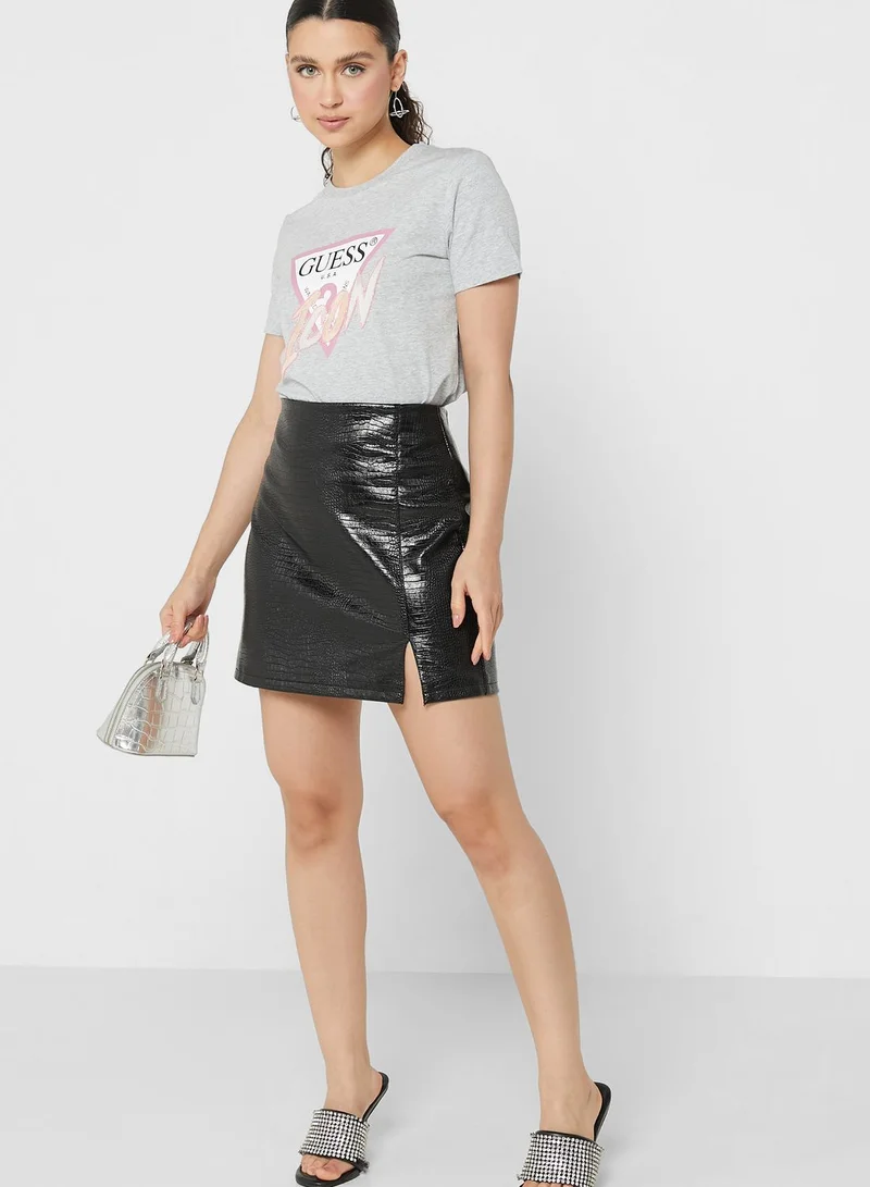 GUESS Crew Neck Graphic T-Shirt