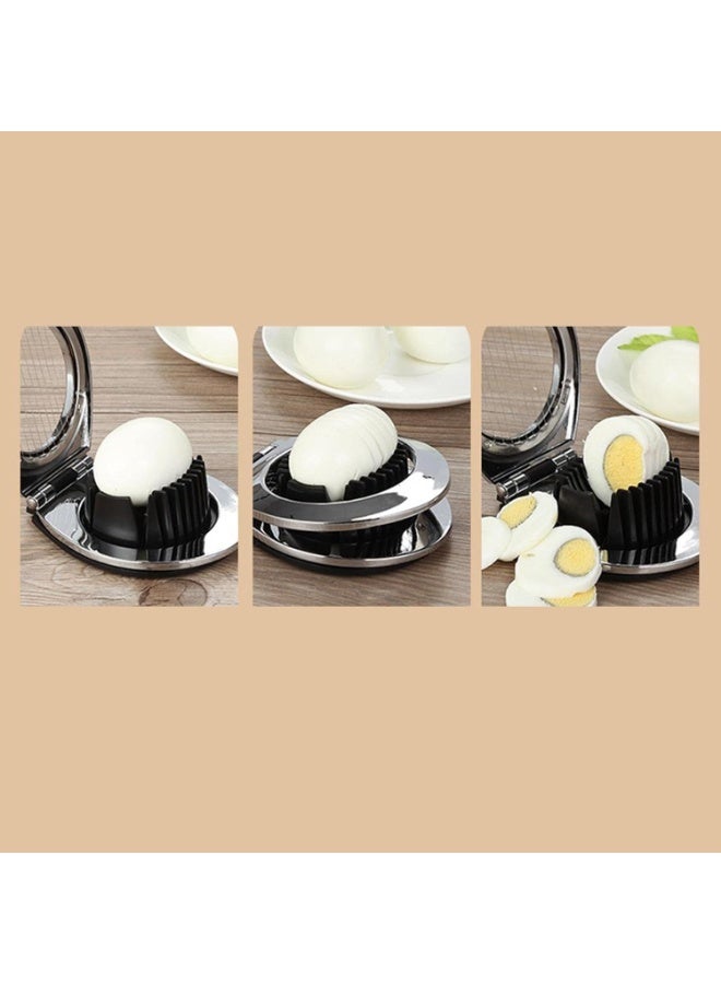 Shengya 2-in-1 Egg Slicer with Stainless Steel Wires, Slice and Wedge Modes for Eggs, Strawberries, Mushrooms - Easy to Clean & Dishwasher Safe - Image 2