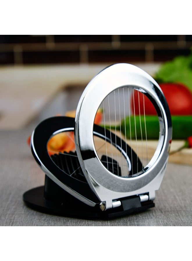 Shengya 2-in-1 Egg Slicer with Stainless Steel Wires, Slice and Wedge Modes for Eggs, Strawberries, Mushrooms - Easy to Clean & Dishwasher Safe - Image 4