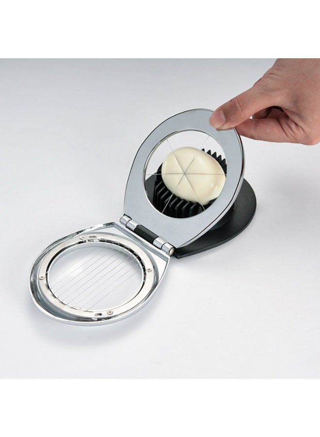 Shengya 2-in-1 Egg Slicer with Stainless Steel Wires, Slice and Wedge Modes for Eggs, Strawberries, Mushrooms - Easy to Clean & Dishwasher Safe - Image 3