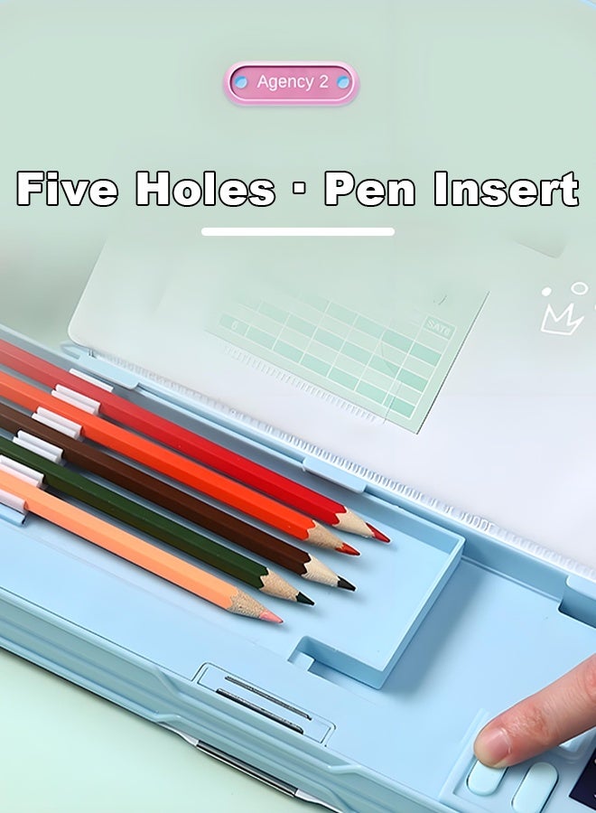 Wish Plus Multi-Functional Pencil Case For Kids-Space Magnetic Stationary For Kids, Pencil Case For Boys & Girls, Space Theme Gifts For Kids With Calculator+Sharpener.  - Image 5