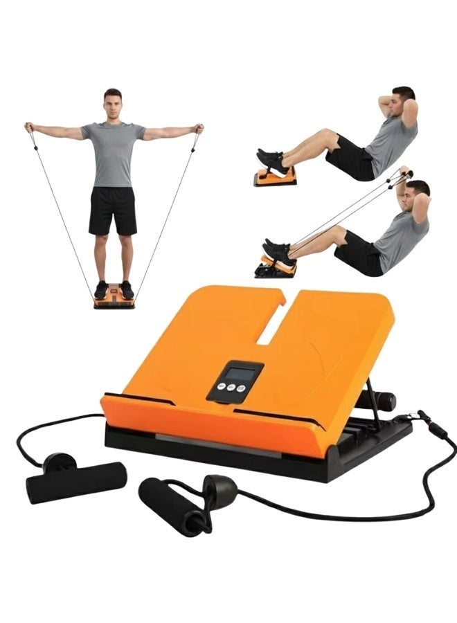 Stretching Board for Calf and Leg – 6 Adjustable Levels – Pull Rope & Timer Included – Lightweight Portable Design - Image 1