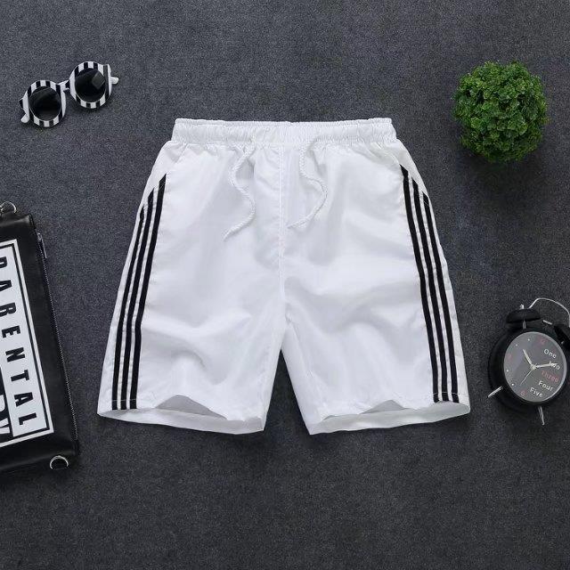 Shorts Pants Summer New Fitness Running Training Basketball Football Pants Trendy Three-point Loose Casual Sports Pants White 