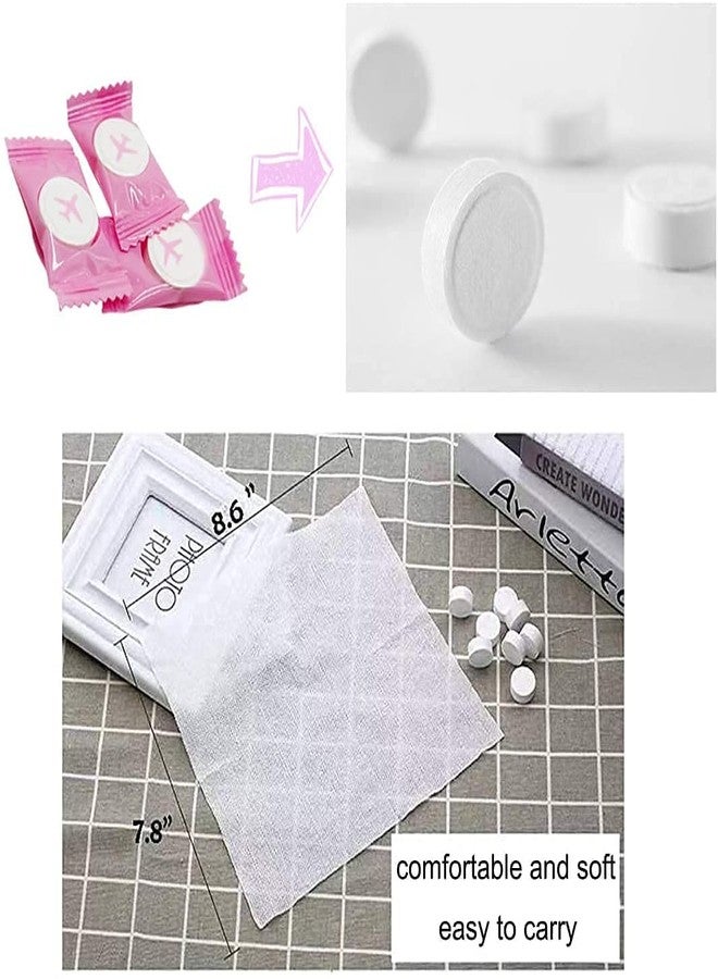 BSBDA Compressed Towels Disposable Portable Face Towel Mini Tablets Cotton Coin Tissue for Travel, Hiking, Camping, Sport, Beauty Salon, Home Hand Wipes and Other Outdoor Activities (50 Pcs) - Image 2