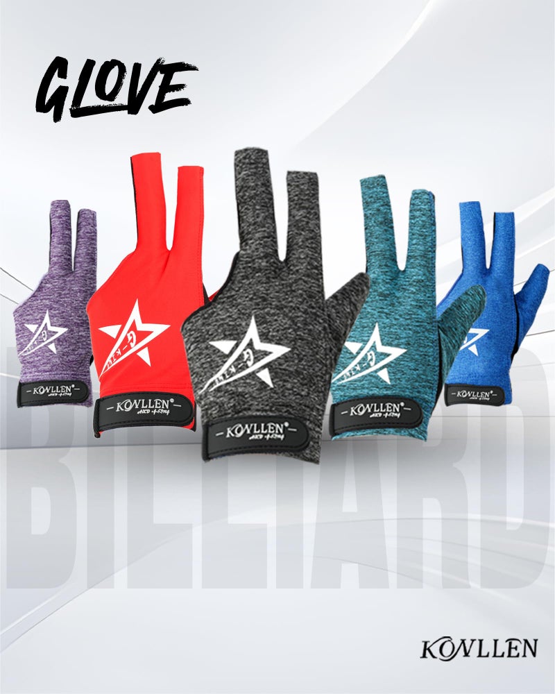 KONLLEN Billiards Gloves for Left Hand/Right Hand L/XL Pool Gloves Professional Non-Slip Adjustable Breathable Snooker Gloves Popular Sizes for Men & Women - Image 2