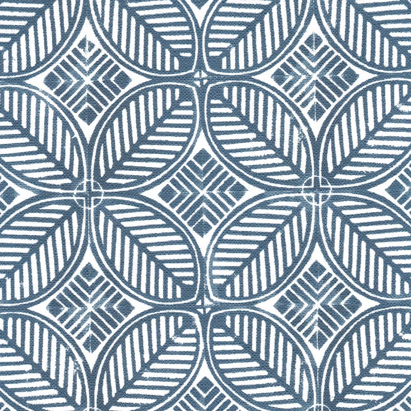 Homepop Home Decor | K7342-A874 | Classic Square Storage Ottoman with Lift Off Lid | Ottoman with Storage for Living Room & Bedroom, Blue Indigo Print - Image 5