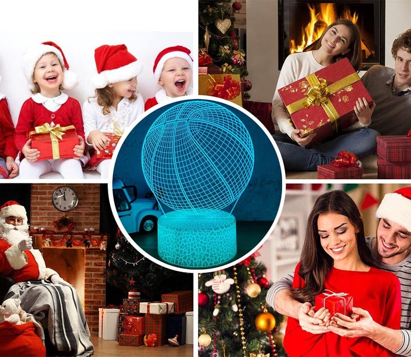Al Raied ARS® Basketball Night Light, 3D Illusion Lamp with 16 Colors and Remote Control - Image 3