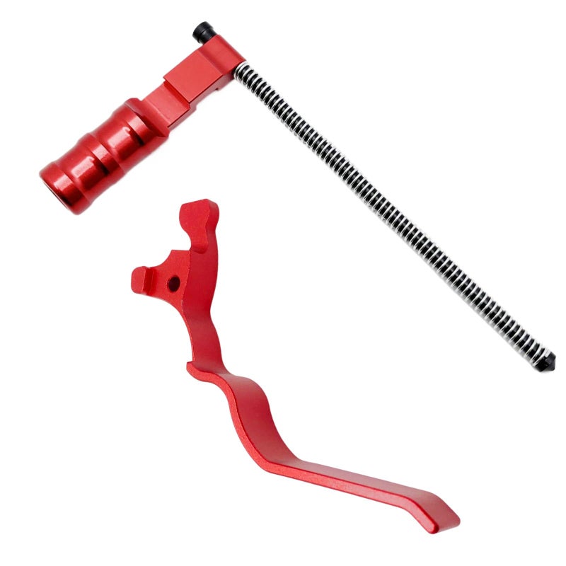 BZGREEN Extended Lever and Handle for 10-22 Combo-Replacement Accessories (Red) - Image 1