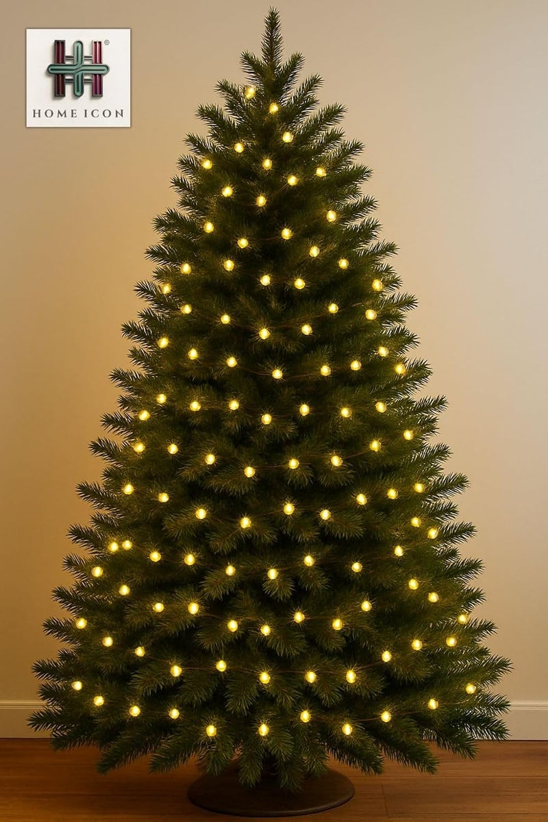 Home Icon أضواء زينة خيطية كروية بيضاء - 3م، 30LED، تعمل بالبطارية لشجرة عيد الميلاد، غرفة النوم، الزفاف، الحفلات، وزينة الحدائق - Image 4