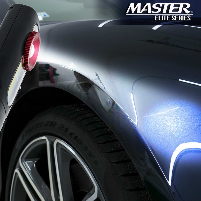 Master Airbrush ماستر إليت - ضوء مطابقة الألوان LED، 500 لومن - مطابقة دقيقة للون الطلاء، يحاكي ضوء الشمس الطبيعي لمطابقة مثالية - 3 درجات حرارة لونية، ضوء عمل محمول قابل لإعادة الشحن، إصلاح هيكل السيارة - Image 5