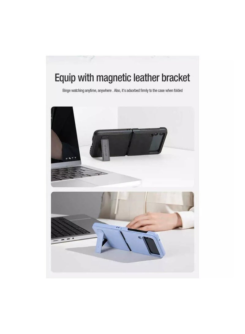 نيلكين حافظة نيلكن كين بوك لهاتف سامسونج جالاكسي زد فليب 4 5 جي اسود - Image 3