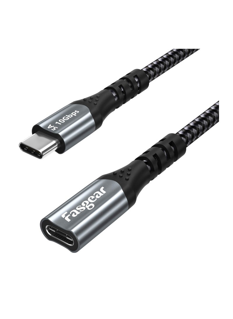 Fasgear Usb C Extension Cable 10gbps Usb 3.1 Gen 2 Type C Male to Female Cord Support 4k Video Output  - Image 1