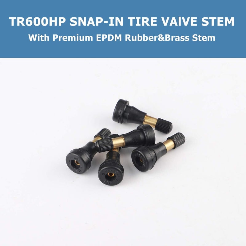 EZISOE EOTH 50 Pcs TR600HP Tire Valves - Rubber Snap-In Valve Stems - Image 3
